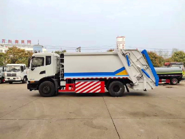 東風(fēng)天錦天然氣國(guó)六14方壓縮式垃圾車(chē)